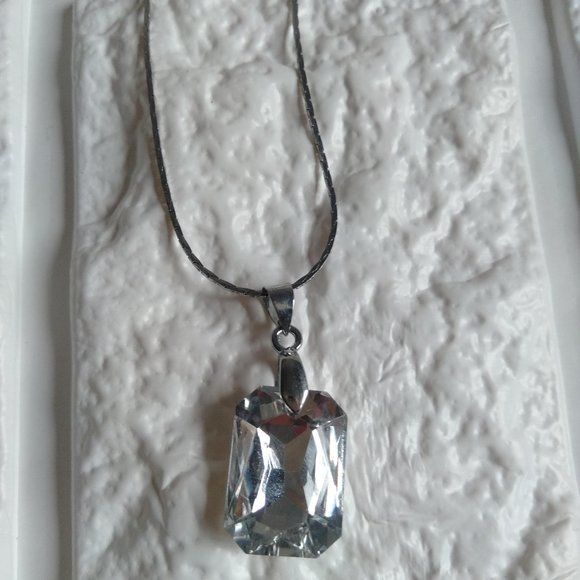 NWT Bridal Necklace, White Diamond Necklace - Picture 1 of 1